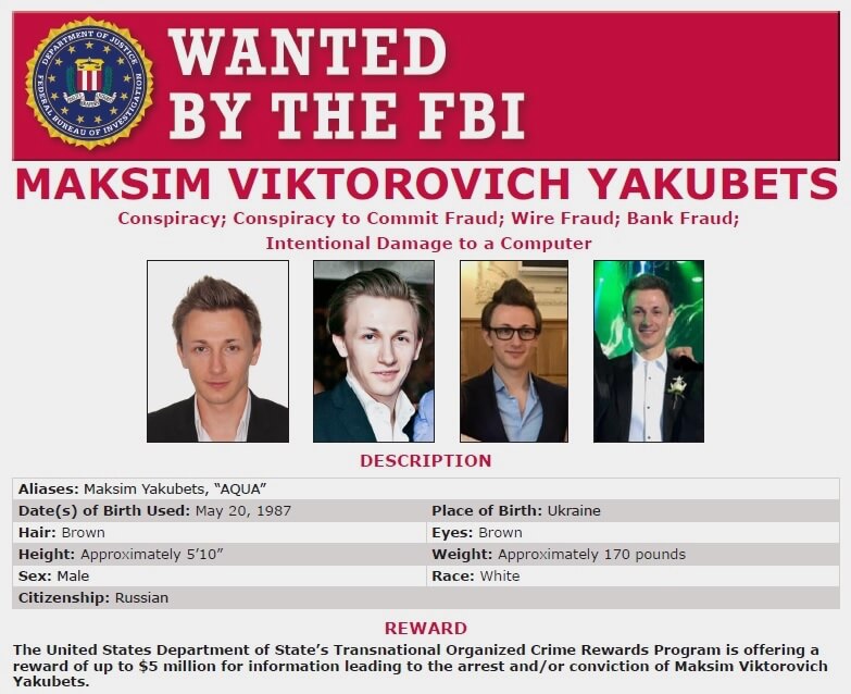 Grupo hacker russo Evil Corp foi acusado de roubar US$ 100 milhões de contas bancárias