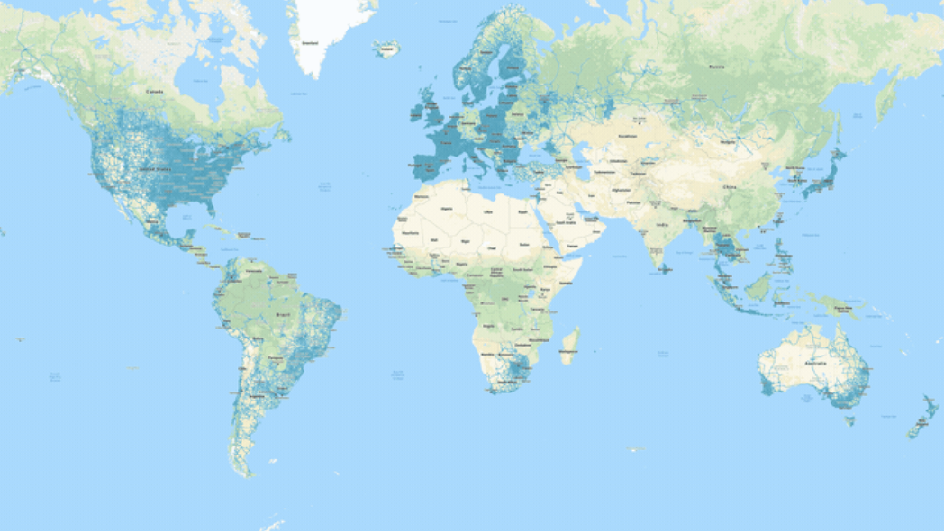 O Google Earth agora cobre 98% da população mundial