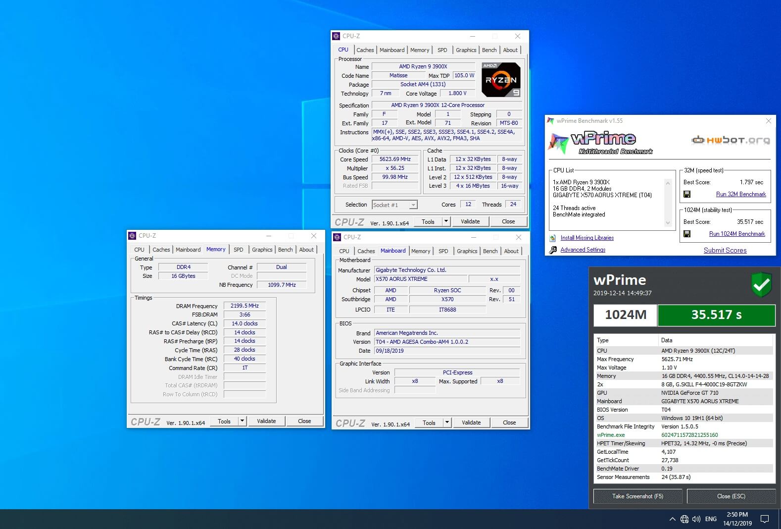 AMD Ryzen 9 3900X bate recorde mundial wPrime do Core i9-7920X