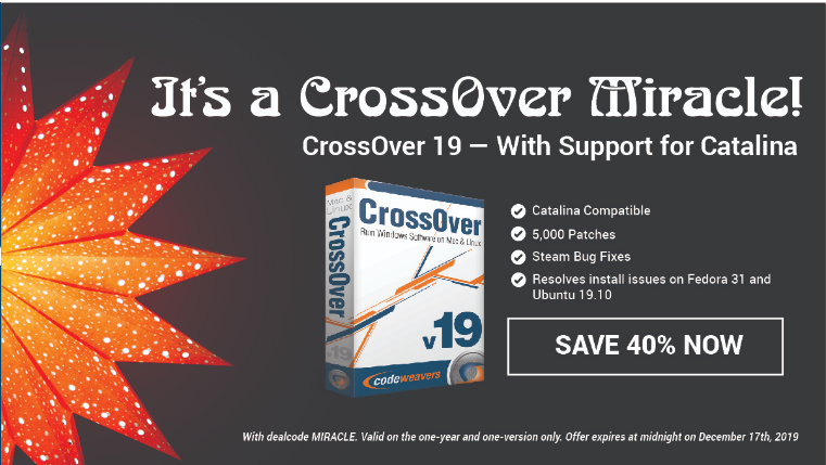 Lançamento do CrossOver 19.0 com mais suporte ao MS Office