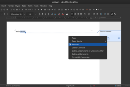 LibreOffice 7.0 é a versão em desenvolvimento com Skia e suporte Vulkan