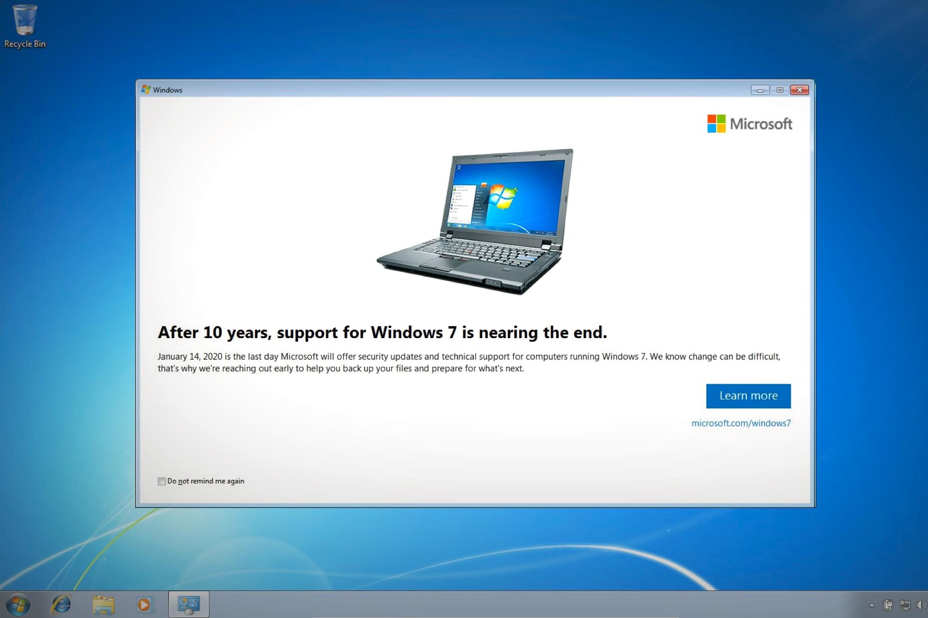 Governo alemão pagará à Microsoft US$ 886.000 após não atualizar o Windows 7