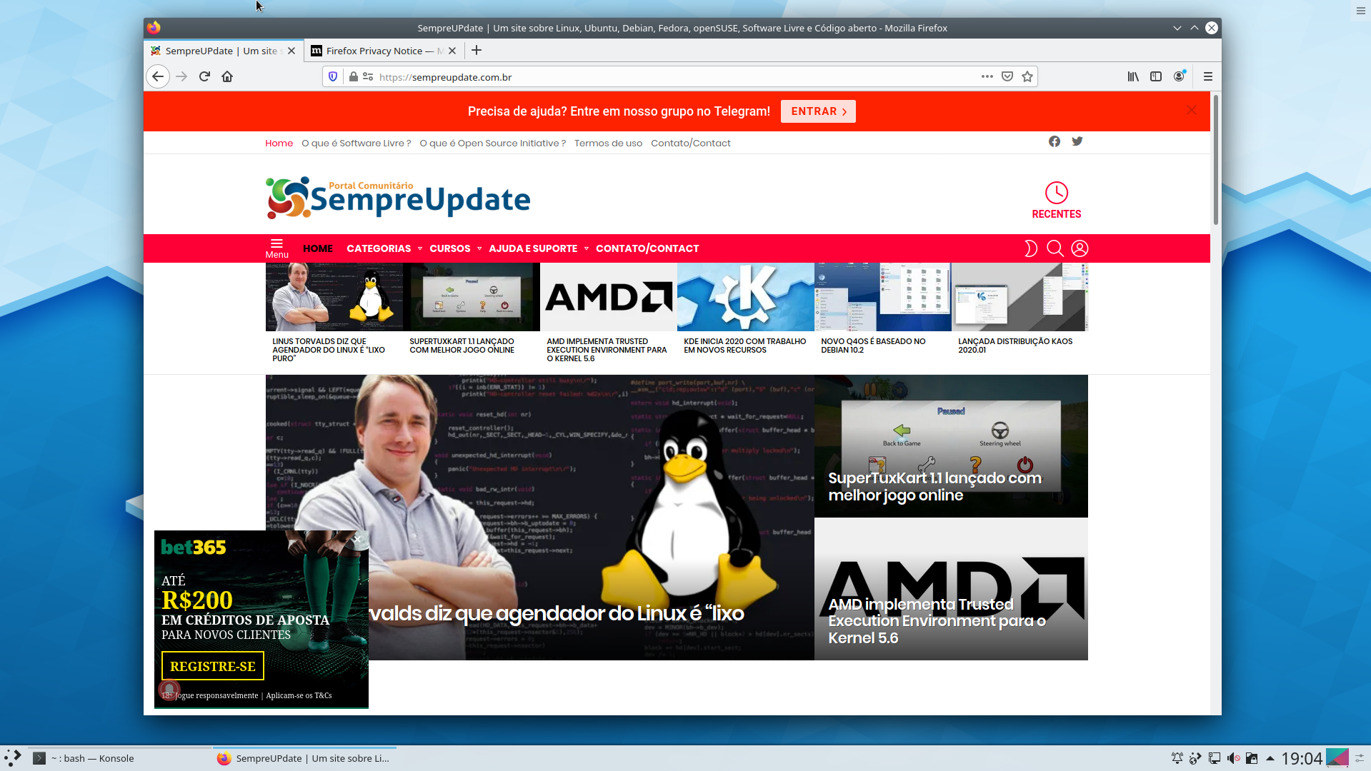 Assista ao vídeo de instalação do KDE Plasma e DM no Arch Linux