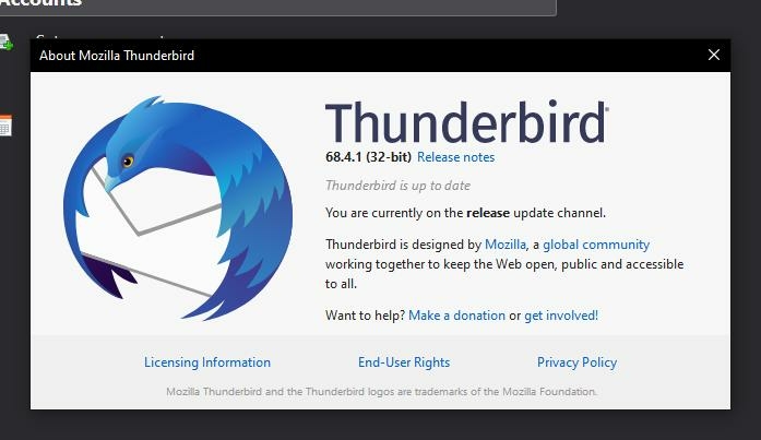 Mozilla Thunderbird 68.4.1 lançado para Linux, Windows e Mac