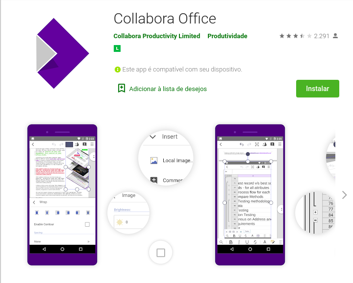 Office Collabora baseado no LibreOffice já está disponível no Android e iOS