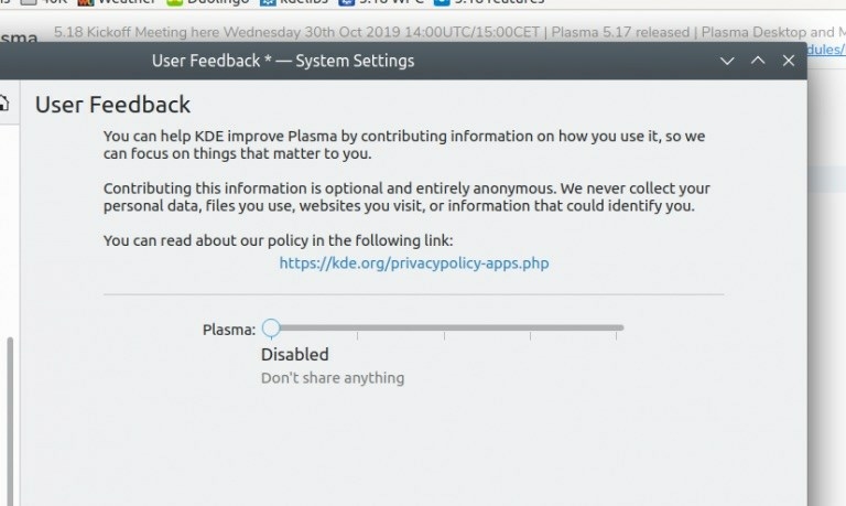 KDE tem nova ferramenta de feedback do usuário