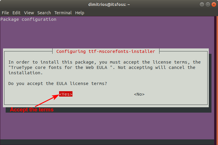 Como instalar fontes TrueType da Microsoft em distribuições baseadas no Ubuntu