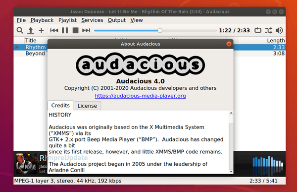 Lançado o Audacious 4.0 com a interface de usuário do Qt5