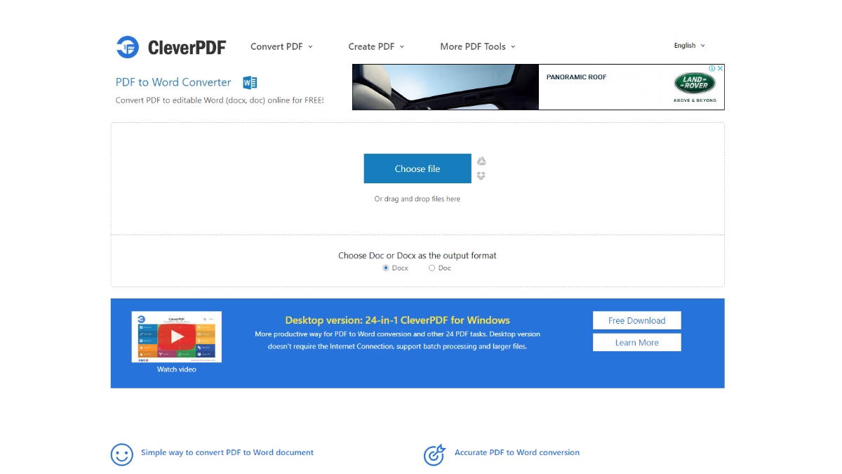 Site CleverPDF converte rapidamente seus arquivos PDF em praticamente qualquer formato!