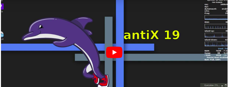 AntiX 19.2 lançada com atualizações mais recentes do Debian Buster