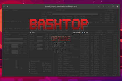 Conheça o Bashtop: Um monitor de recursos para Linux