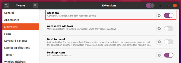 Como usar o menu clássico no Ubuntu 20.04 LTS