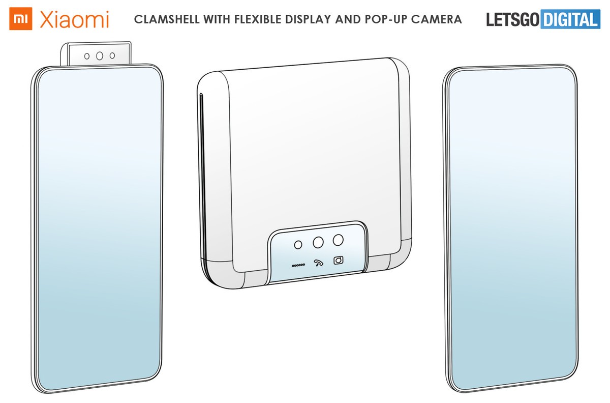 Xiaomi parece estar trabalhando em seu próprio rival do Galaxy Z Flip, possivelmente com uma câmera pop-up