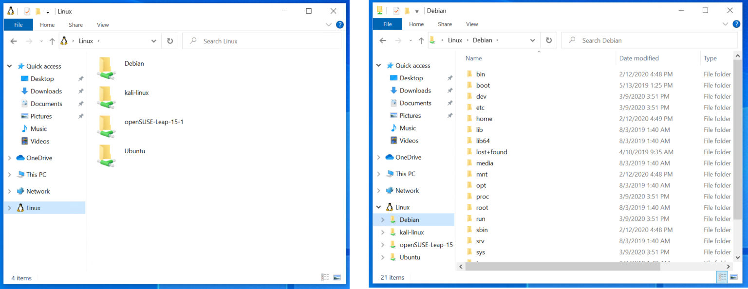 Microsoft adiciona integração do File Explorer ao Windows Subsystem for Linux no Windows 10 Fast Ring