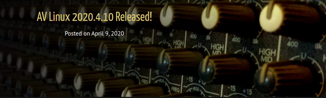 Lançado AV Linux 2020.4.10, sistema operacional baseado no Debian para criador de conteúdo multimídia