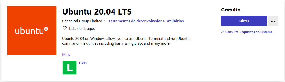 Ubuntu 20.04 LTS também é lançado na Windows 10 App Store