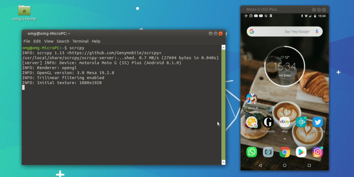 Scrcpy adiciona novos recursos para espelhamento Android