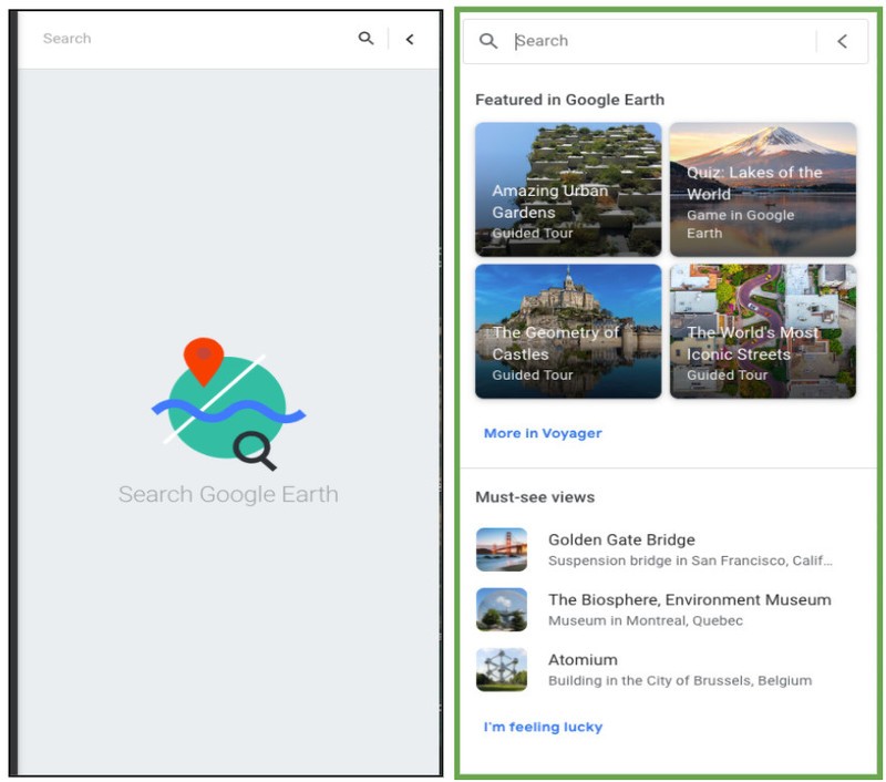 Google está lançando uma nova experiência de pesquisa para o Google Earth