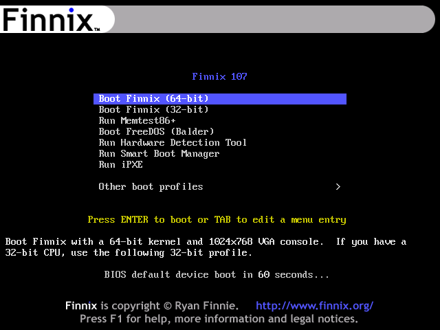 Finnix 120 tem nova versão após 5 anos