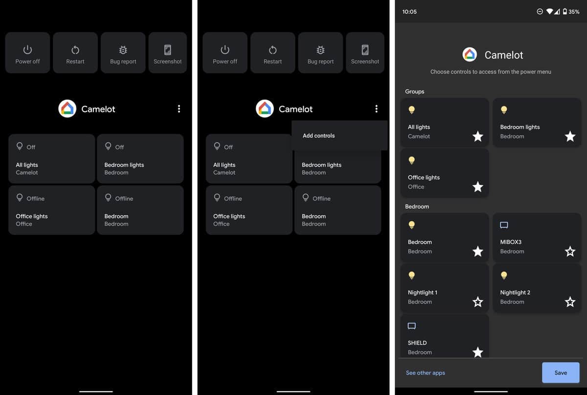 Veja as novidades do menu de energia e dos controles do Android 11
