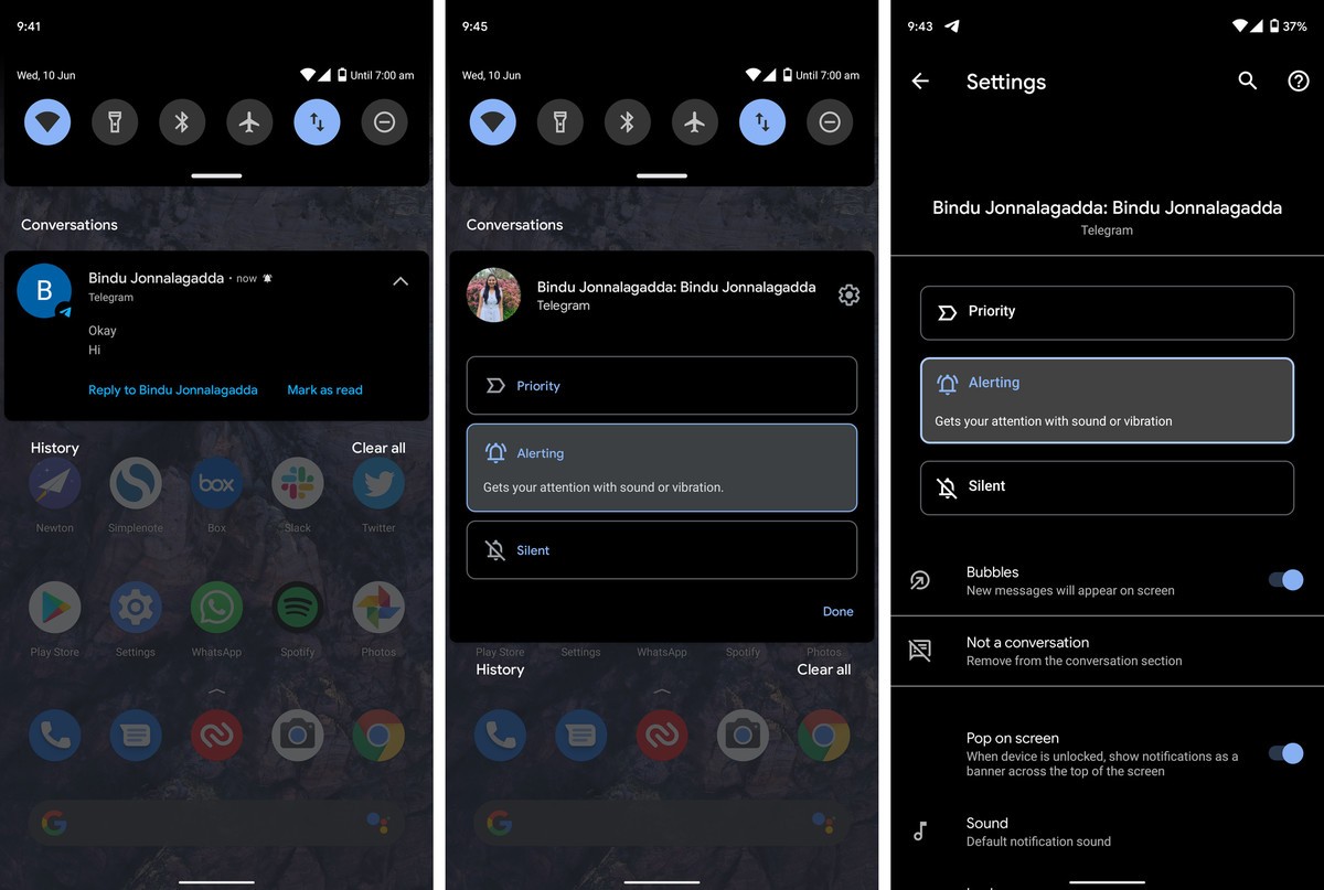Veja como funcionam os balões de bate-papo e as notificações de conversa do Android 11
