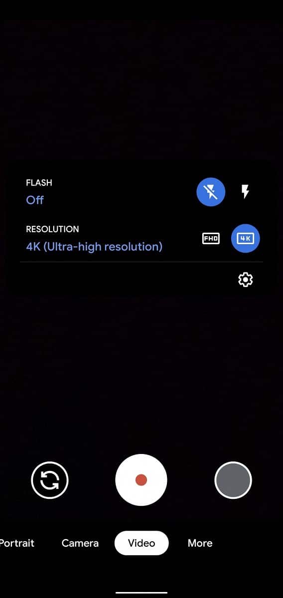 Atualização 7.4 da Câmera do Google facilita a gravação de vídeos em 4K