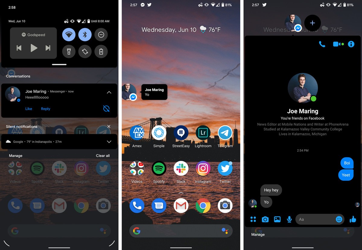 Veja como funcionam os balões de bate-papo e as notificações de conversa do Android 11