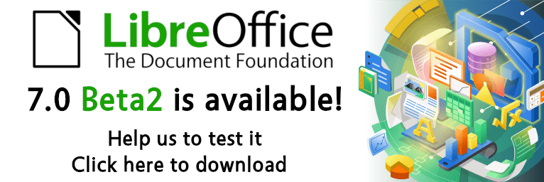 Lançado o LibreOffice 7.0 Beta 2