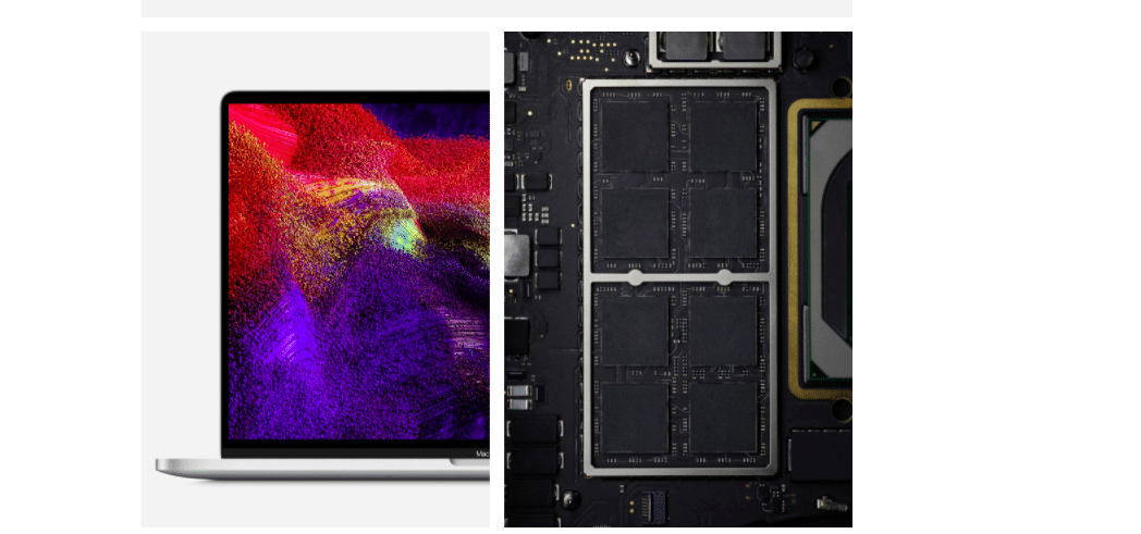 AMD Radeon™ Pro 5600M disponível para o MacBook Pro de 16 polegadas