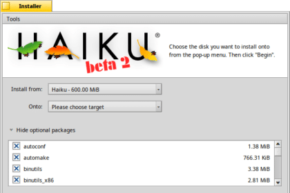 Haiku OS R1 lança segunda versão beta