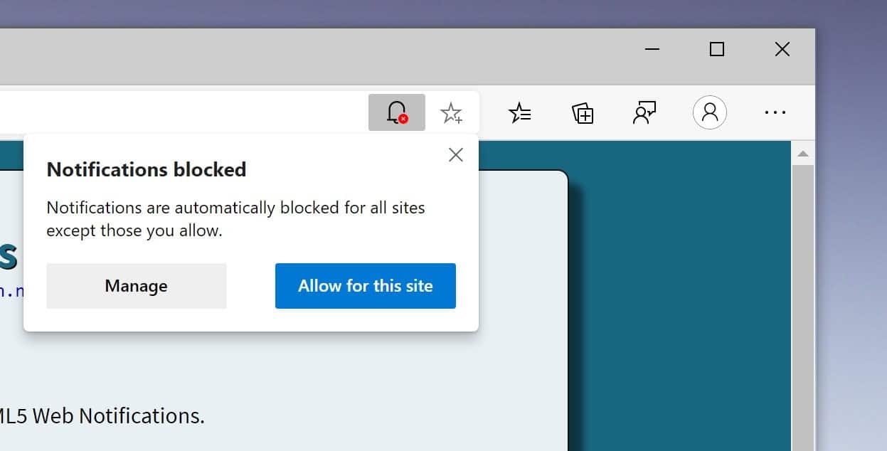 Microsoft detalha notificações silenciosas no navegador Edge
