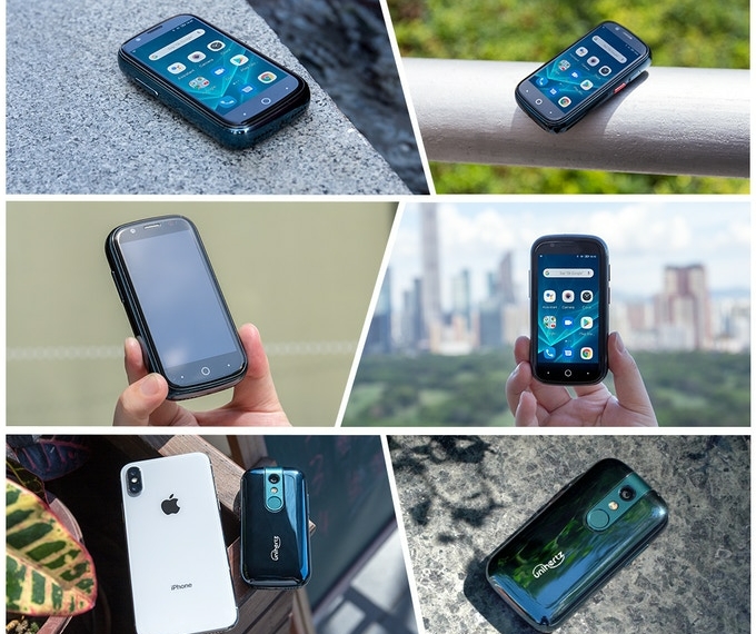 O menor telefone Android 10 4G do mundo cabe na palma da mão
