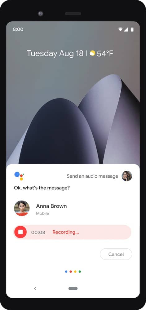 Agora você pode enviar mensagens de áudio para seus contatos por meio do Google Assistente