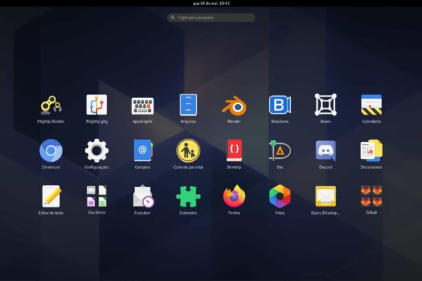 Grade de aplicativos do GNOME 40 agora rola horizontalmente