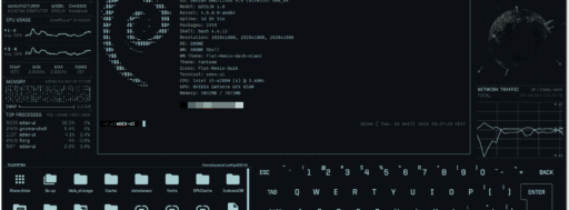 Conheça o emulador de terminal Linux eDEX-UI inspirado na ficção científica