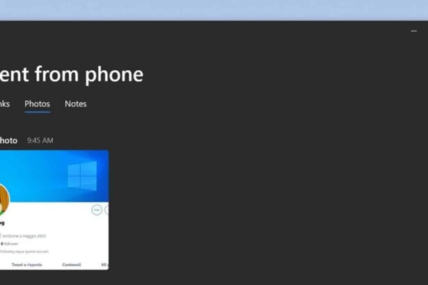 Aplicativo Seu Telefone da Microsoft está testando uma opção “enviado do telefone” para compartilhar links, imagens e notas