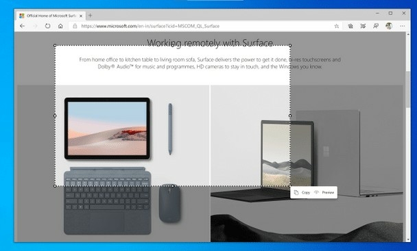 Microsoft anuncia recurso de captura da web para o navegador Edge