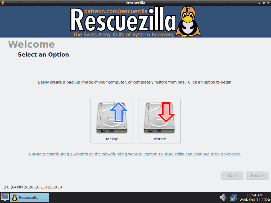 Lançado Rescuezilla 2.0 com grandes mudanças