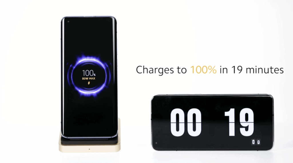 Xiaomi mostra carregamento sem fio de 80 W que pode carregar uma bateria em 19 minutos