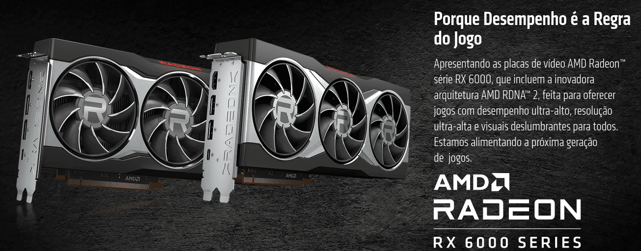 AMD revela Radeon RX Série 6000 voltada para jogos