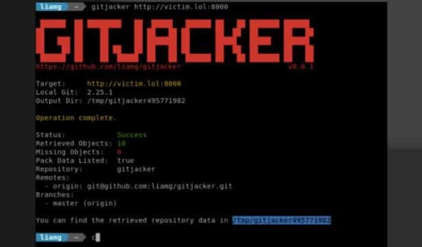 Ferramenta 'Gitjacker' detecta vazamento de repositórios .git