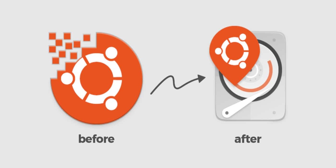Ubuntu substitui ícone Disintegrating Installer por algo mais simples
