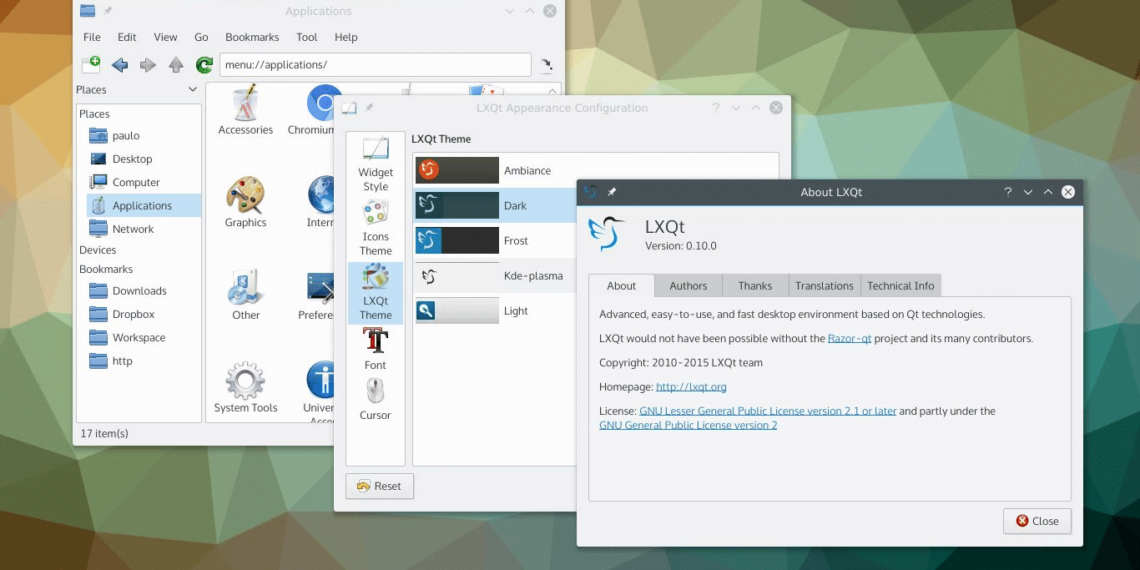 Lançado LXQt 0.16.0 com três novos temas