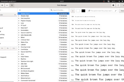Lançado FontManager 0.8 com integração ao Google Fonts