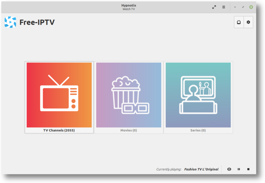 Assista TV ao vivo no Linux com o aplicativo de IPTV Hypnotix