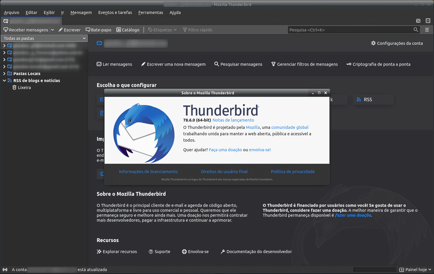 Thunderbird para abrir link no Navegador