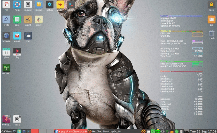 Puppy Linux 7.0 baseado no Slackware adiciona UEFI Boot Support