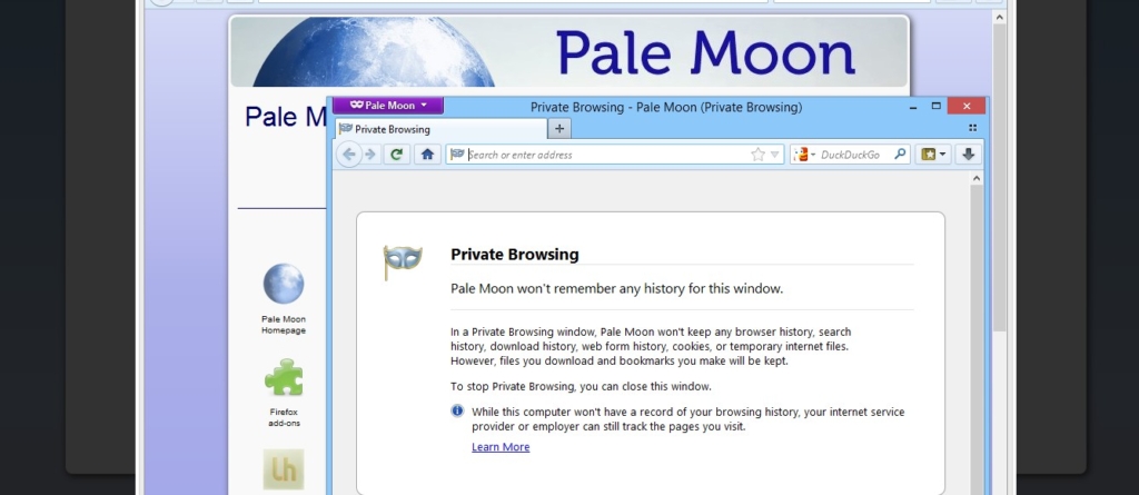 Pale Moon 29.1 tem pacotes de idiomas e melhorias de desempenho