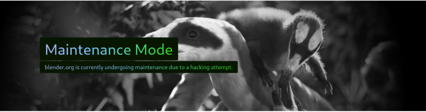 Site do Blender entra em manutenção após tentativa de hacking