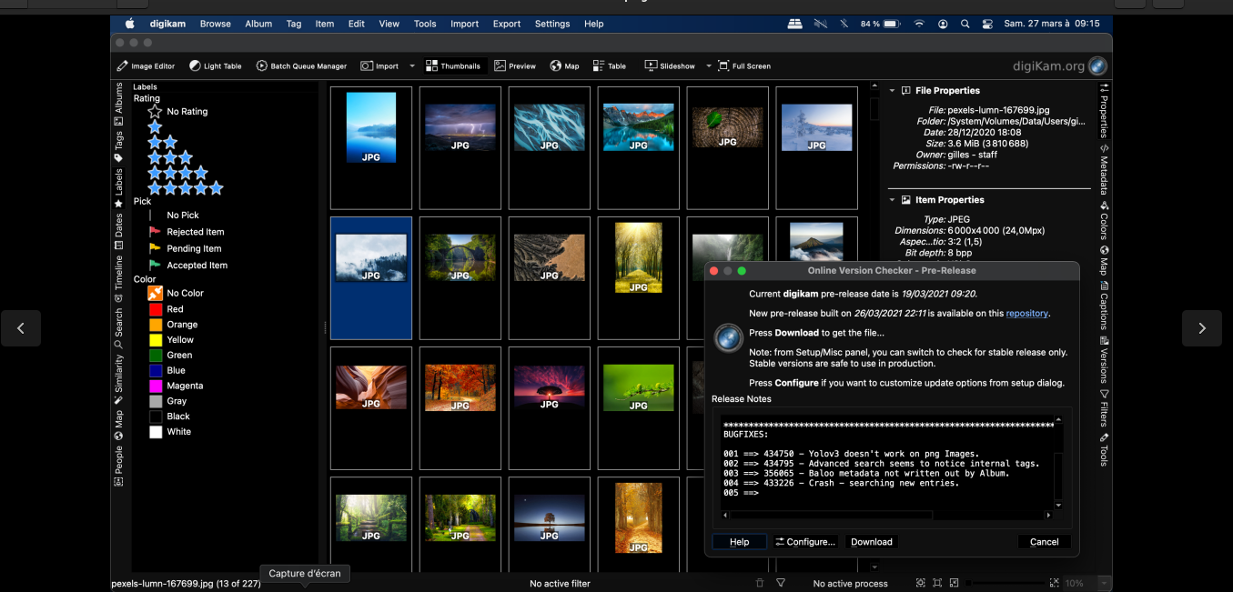 Aplicativo de gerenciamento de fotos de código aberto DigiKam 7.2 lançado com várias melhorias